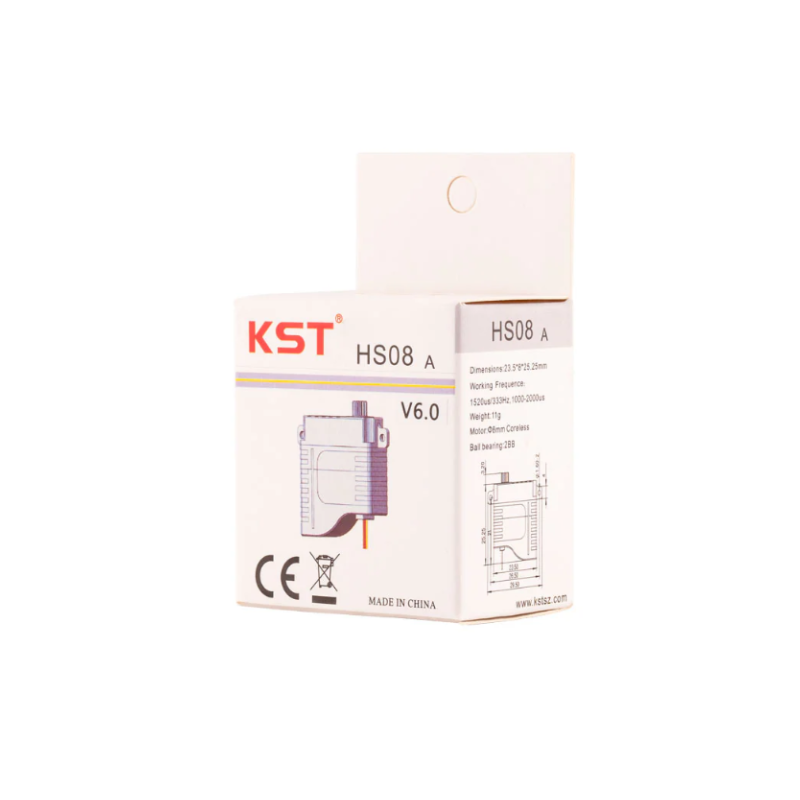 KST HS08A HV Digital Metal Gear Micro Servo 6.0Kgf.cm 0.09sec for Gliders - Unmanned RC