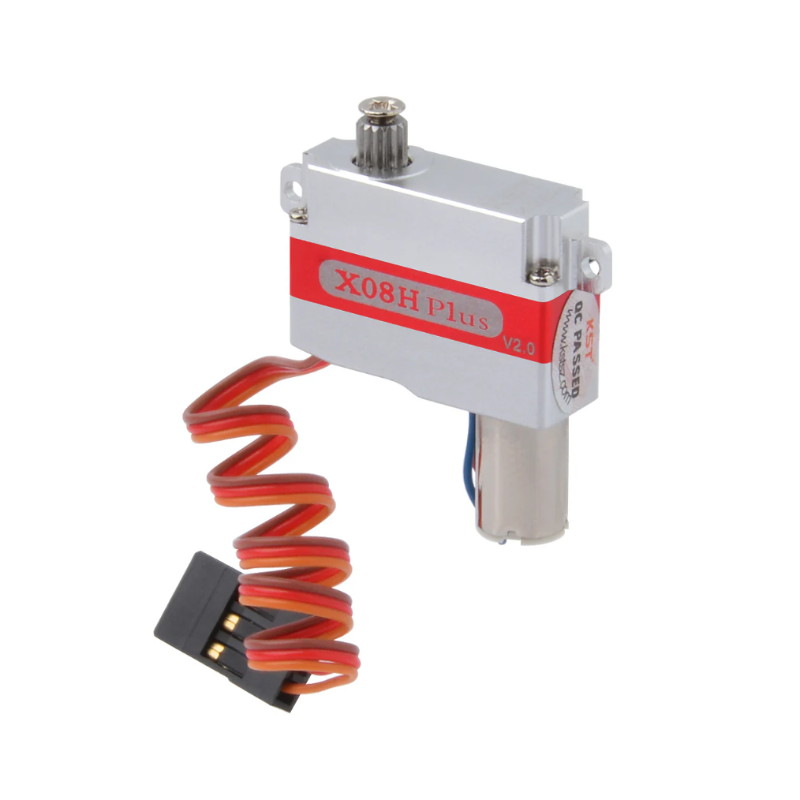KST X08H Plus V2.0 Horizontal Lug Micro Servo 5.3Kgf.cm 0.09sec 9.5g 8mm for RC Gliders - Unmanned RC