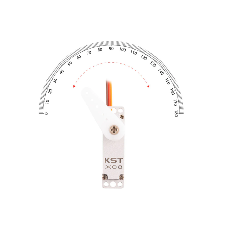 KST X08 V6.0 Metal Gear Digital Micro Servo 2.8Kgf.cm 0.09sec for RC Gliders - Unmanned RC