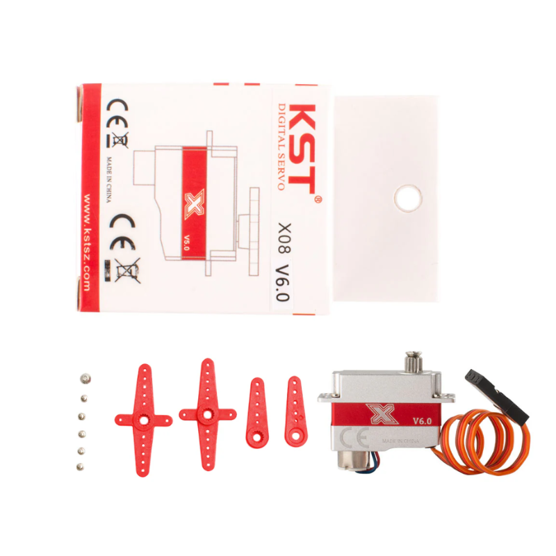 KST X08 V6.0 Metal Gear Digital Micro Servo 2.8Kgf.cm 0.09sec for RC Gliders - Unmanned RC