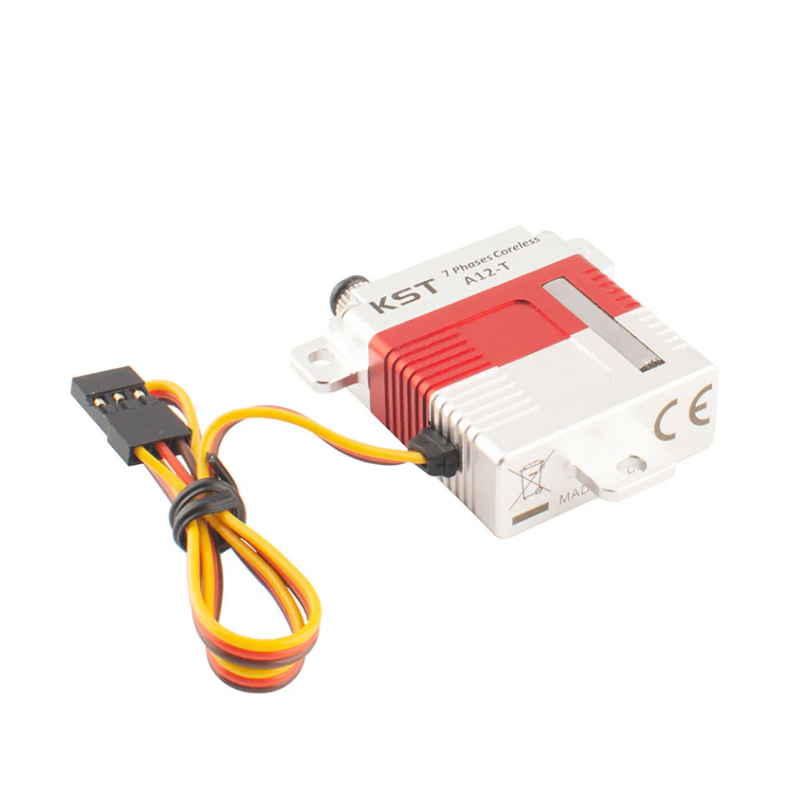 KST A12-T HV Mini Coreless Metal Gear Contactless Magnetic Sensors Servo 20.0Kgf.cm 0.12sec for Glider Wing - Unmanned RC