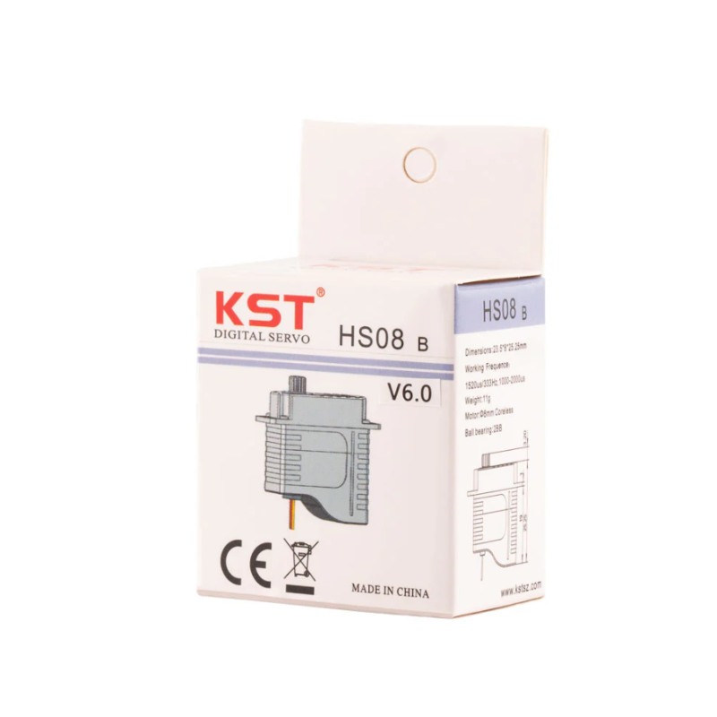 KST HS08B HV Digital Metal Gear Micro Servo 6.0Kgf.cm 0.09sec for RC Gliders - Unmanned RC