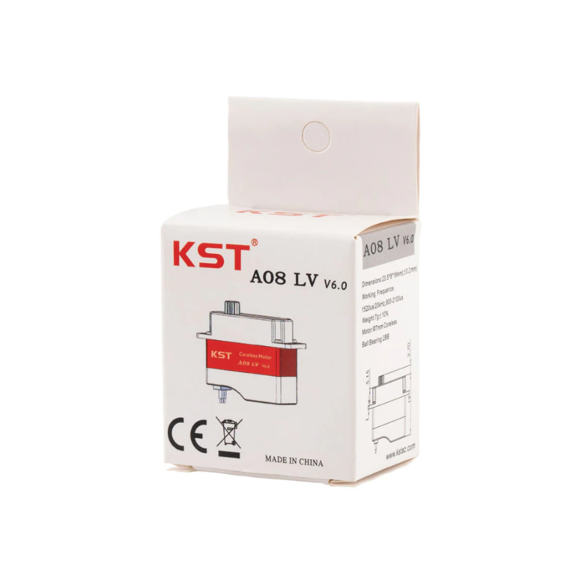 KST A08 LV V6.0 Micro Coreless Digital 2.0Kgf.cm 0.15sec Dual Ball Bearing 1S Servo for DLG F3K Gliders - Unmanned RC