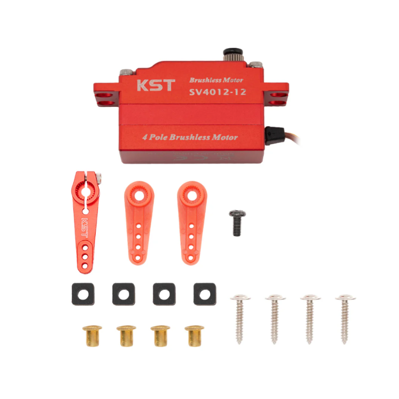 KST SV4012-12 SHV 4 pole Brushless Low Profile Servo 42.0Kgf.cm 0.10sec/60°for RC Cars, Fixed-Wings & Robotics - Unmanned RC