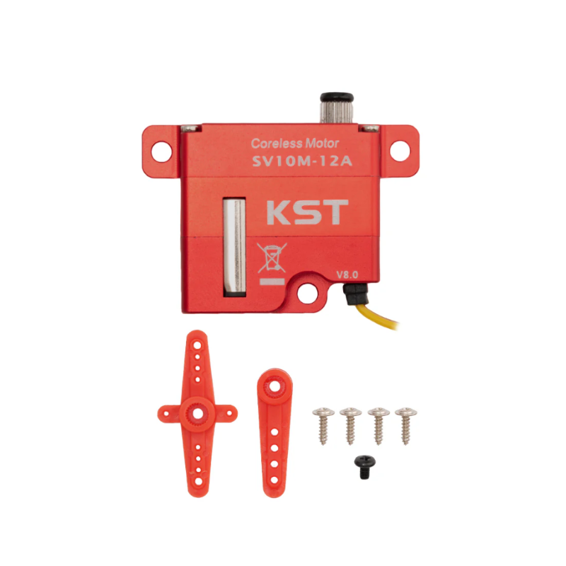 KST SV10M-12A & SV10M-12B Super High Voltage 9.0Kgf.cm 0.11sec/60° Wing Servo for RC Gliders and Industrial UAVs - Unmanned RC