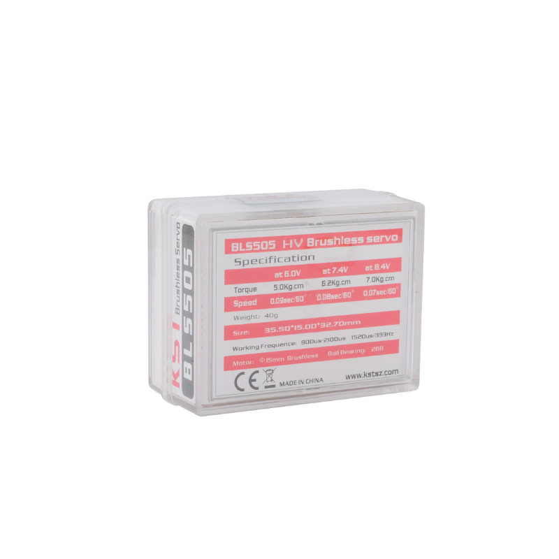 KST BLS505 8.4V HV Brushless Cyclic Servo 7Kgf.cm 0.07sec/60degree for RC Helicopter - Unmanned RC