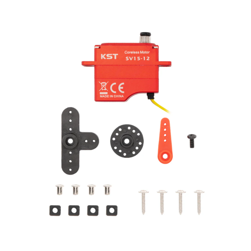 KST SV15-12 SHV Mini Coreless Digital Servo Dual Ball Bearing 20.0Kgf.cm 0.10sec/60° for RC Helicopters, Industrial UAVs & Robotics - Unmanned RC