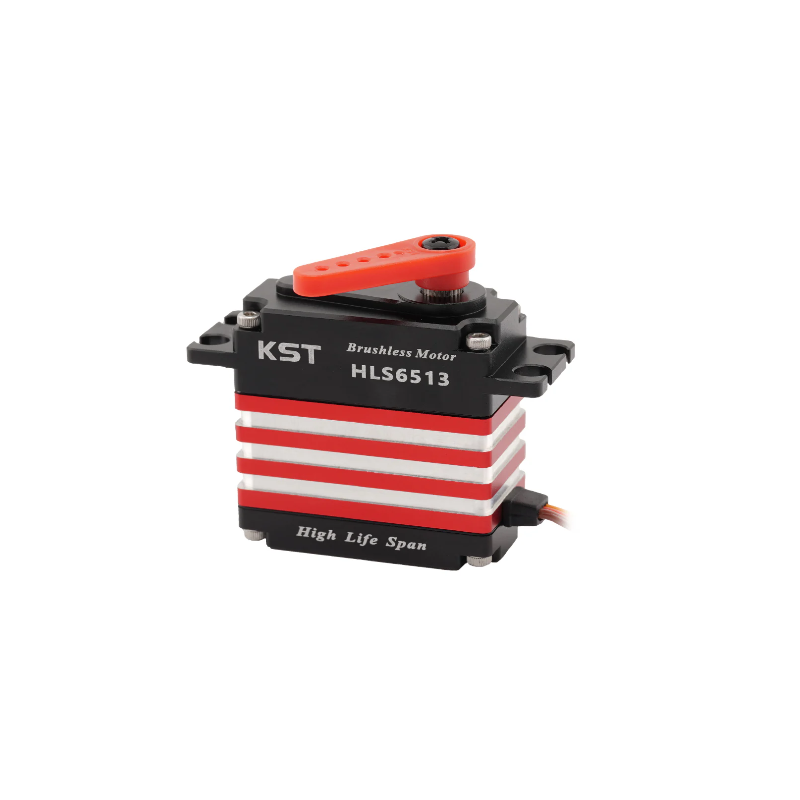 KST HLS6513 HV Standard 4-Pole Brushless Digital Metal Gear 6BB Servo with Contactless Hall Sensors – 70.0 Kgf.cm Torque, 0.11 Sec Speed for 700-800 Class RC Helicopters & Large-Scale RC Airplanes - Unmanned RC