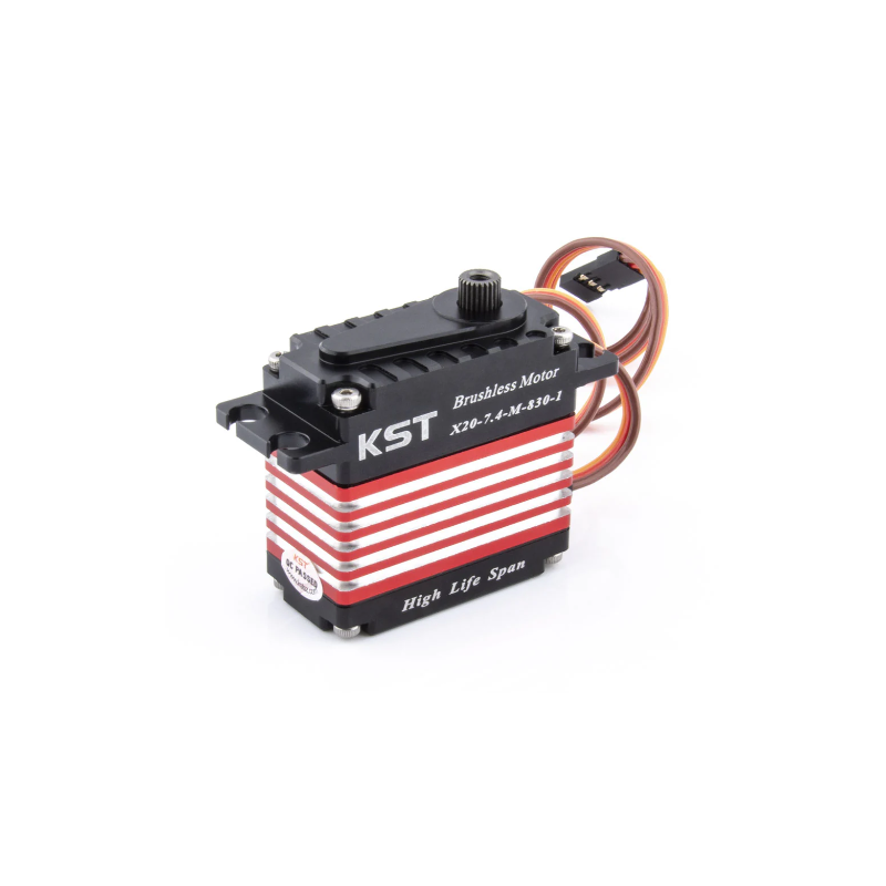 KST X20-7.4-M-830 HV Brushless HLS 6BB Servo 38Kgf.cm 0.13sec for RC Helicopters - Unmanned RC