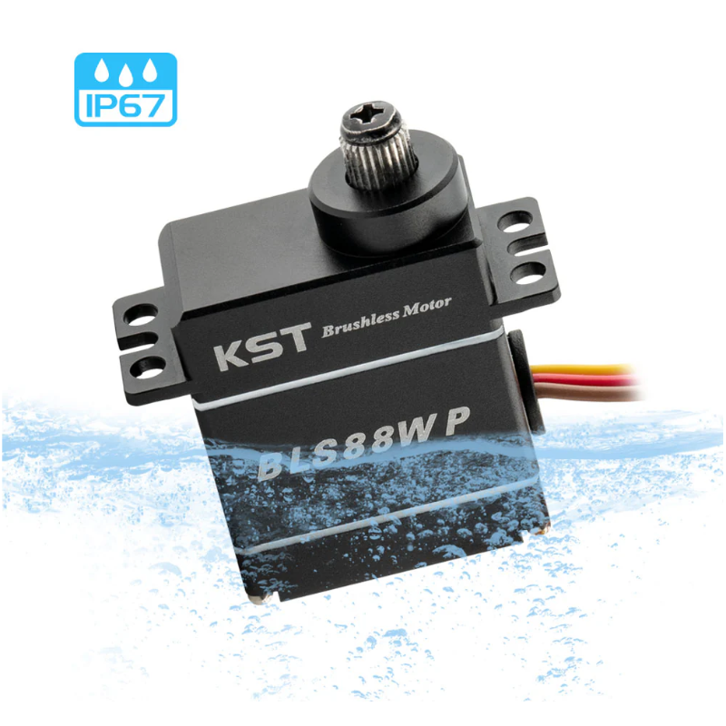 KST BLS88WP Waterproof Brushless Micro Servo 8.5kg.cm 0.07sec 8.4V for RC Car, RC Boat, RC Seaplane - Unmanned RC