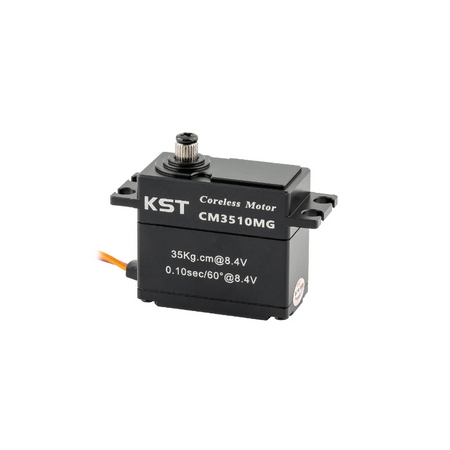 KST CM3510MG Coreless DC Motor Metal Gear Servos IP65 Waterproof 35Kgf.cm 0.10sec for 1/10 Scale RC Rock Crawler and 1/7th 1/8th Scale RC Monster Truck & Buggy - Unmanned RC