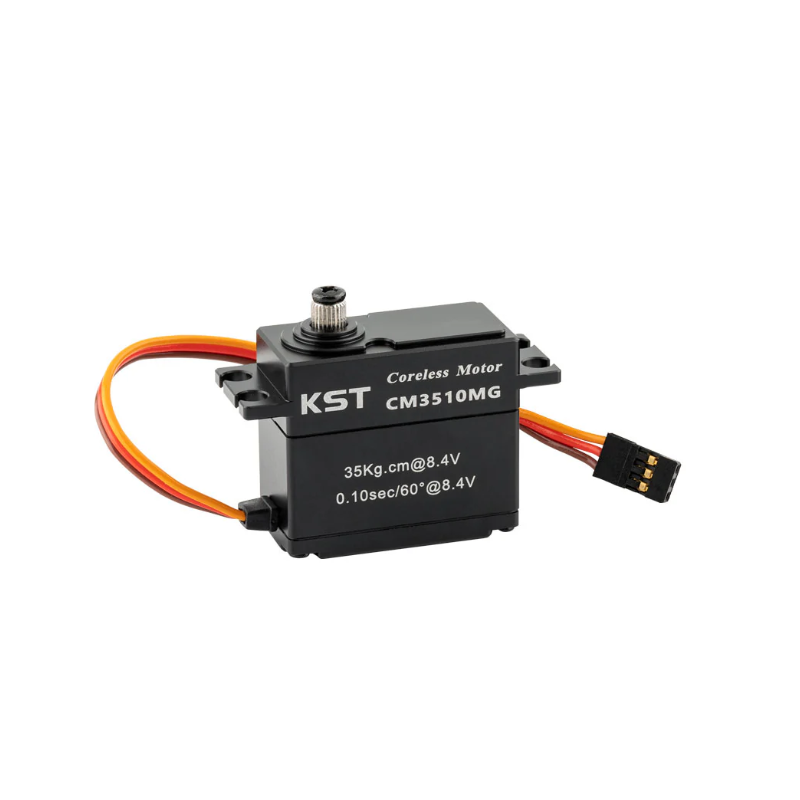 KST CM3510MG Coreless DC Motor Metal Gear Servos IP65 Waterproof 35Kgf.cm 0.10sec for 1/10 Scale RC Rock Crawler and 1/7th 1/8th Scale RC Monster Truck & Buggy - Unmanned RC