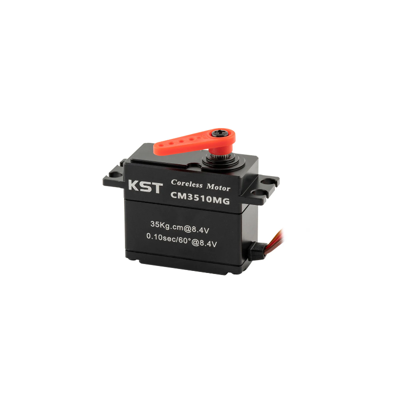 KST CM3510MG Coreless DC Motor Metal Gear Servos IP65 Waterproof 35Kgf.cm 0.10sec for 1/10 Scale RC Rock Crawler and 1/7th 1/8th Scale RC Monster Truck & Buggy - Unmanned RC