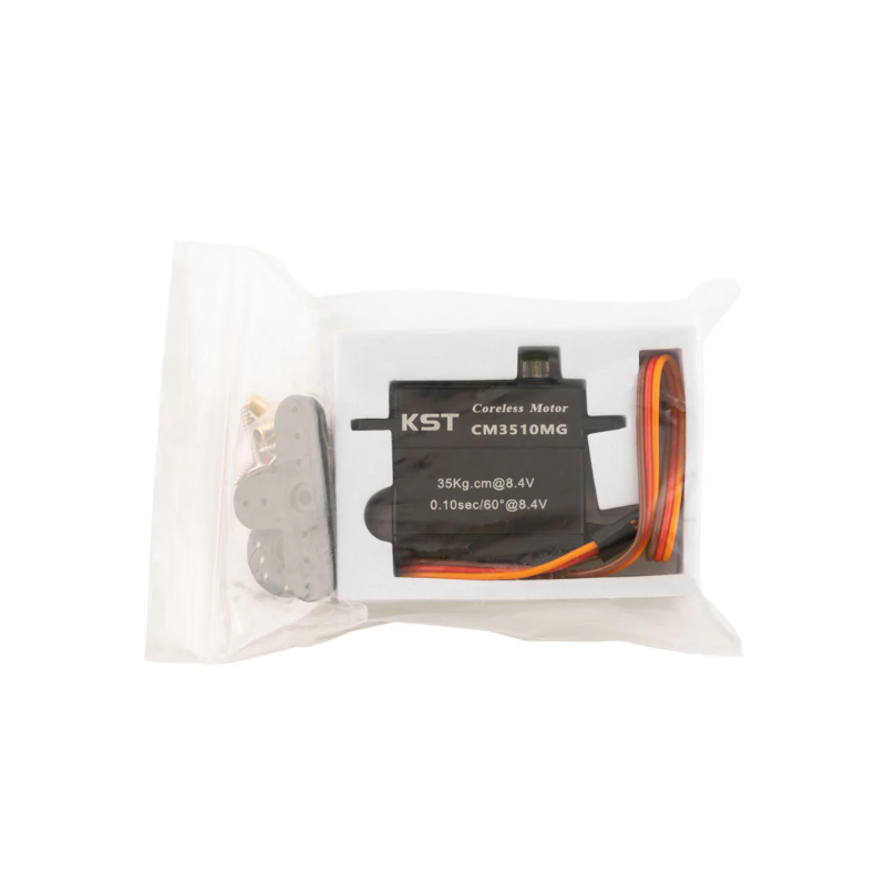 KST CM3510MG Coreless DC Motor Metal Gear Servos IP65 Waterproof 35Kgf.cm 0.10sec for 1/10 Scale RC Rock Crawler and 1/7th 1/8th Scale RC Monster Truck & Buggy - Unmanned RC