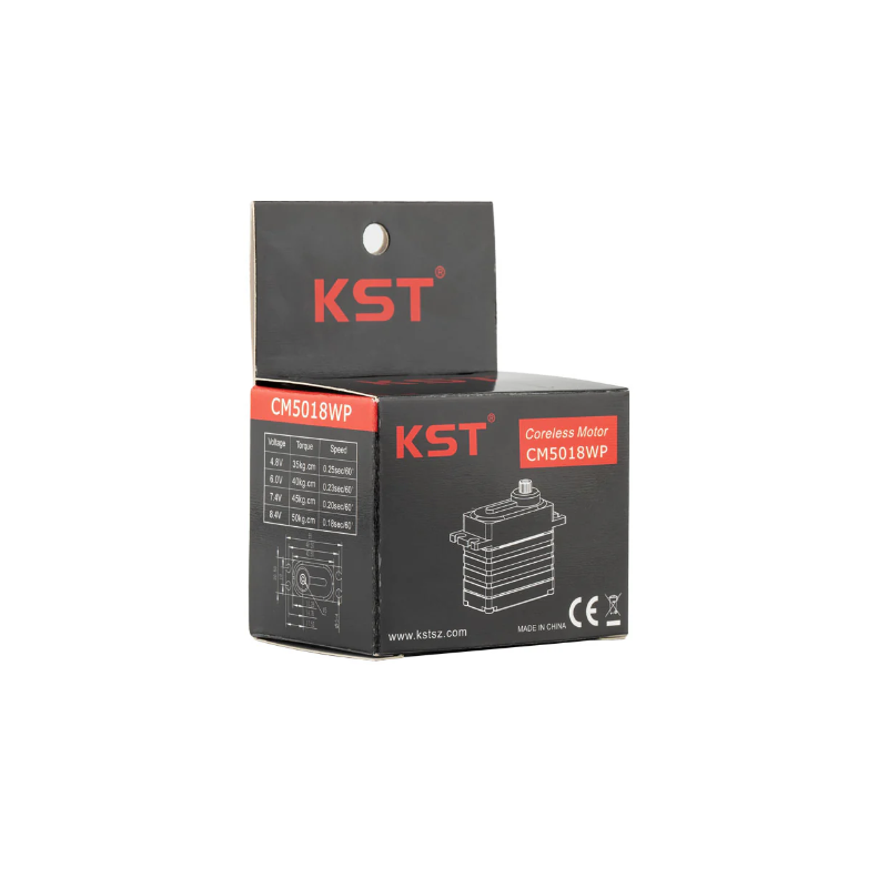 KST CM5018WP Coreless DC Motor Metal Gear Servo IP67 Waterproof 50Kgf.cm 0.18sec for 1/10th & 1/8th Scale RC Rock Crawlers - Unmanned RC