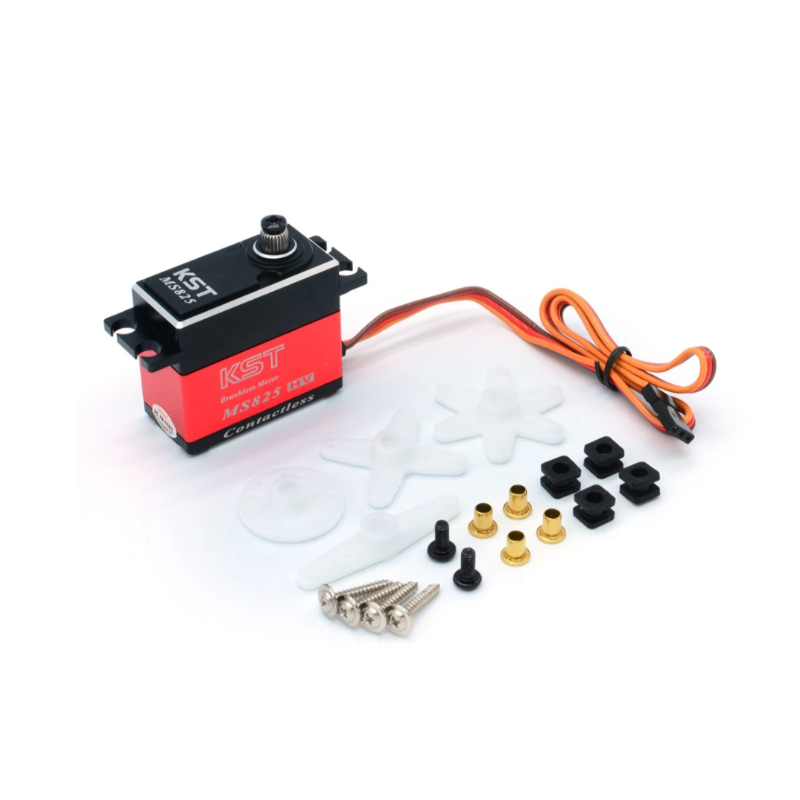 KST MS825 V8.0 HV Contactless Hall Sensors Brushless Servo 35Kgf.cm 0.11sec for Large Scale RC Planes - Unmanned RC