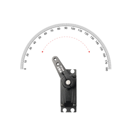 KST HA20-4515 Brushless Standard Servo 50Kgf.cm 0.13sec/60° Dual Ball Bearing for Large Scale RC Planes, Competition RC Planes & Industrial UAVs - Unmanned RC