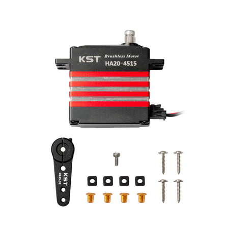 KST HA20-4515 Brushless Standard Servo 50Kgf.cm 0.13sec/60° Dual Ball Bearing for Large Scale RC Planes, Competition RC Planes & Industrial UAVs - Unmanned RC