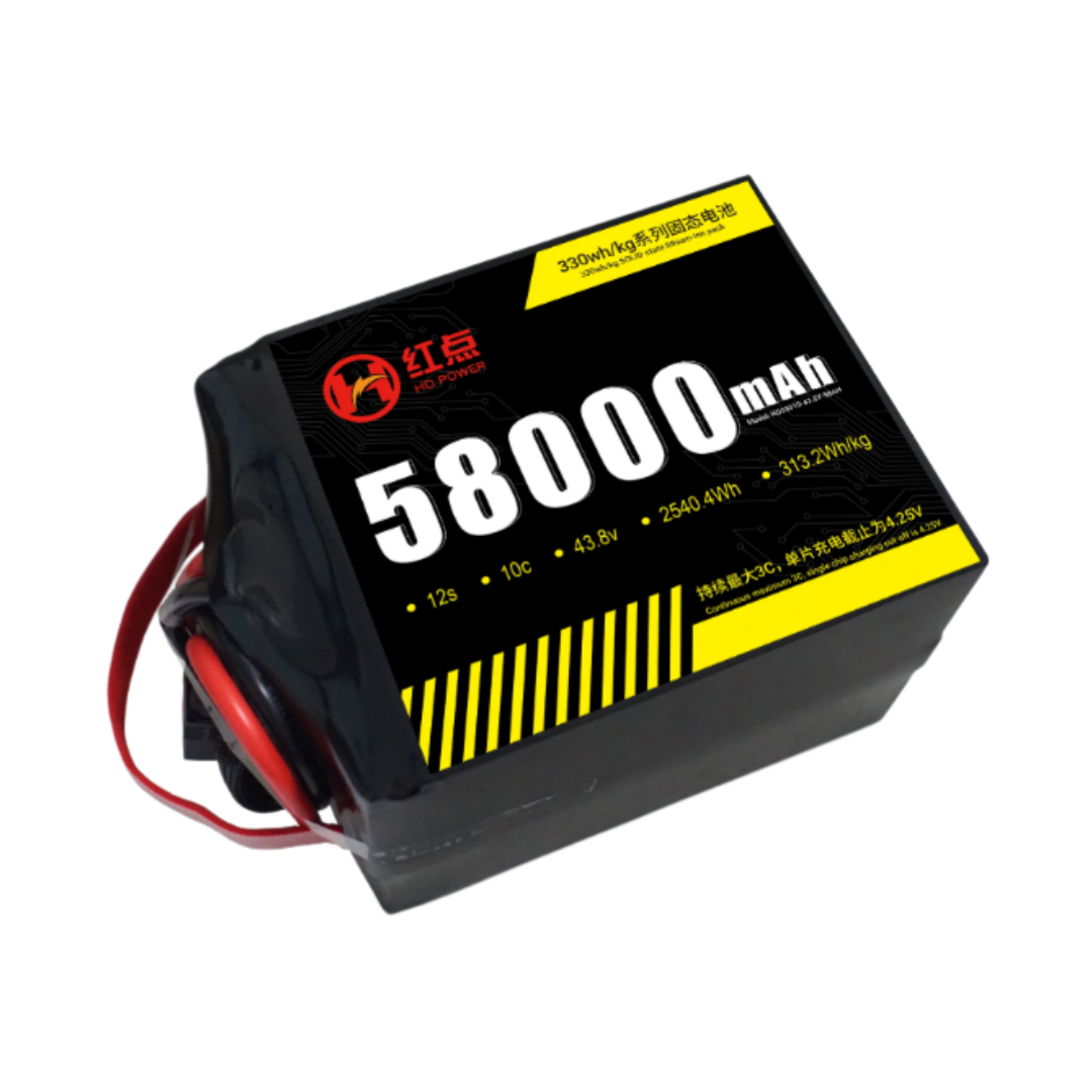 RED -12S Solid State 330wh/kg Battery  9.8Ah~72Ah - Unmanned RC