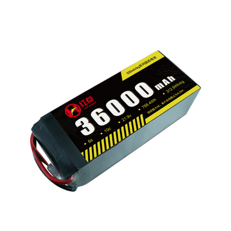 RED -6S Solid State 330wh/kg Battery  9.8Ah~72Ah - Unmanned RC
