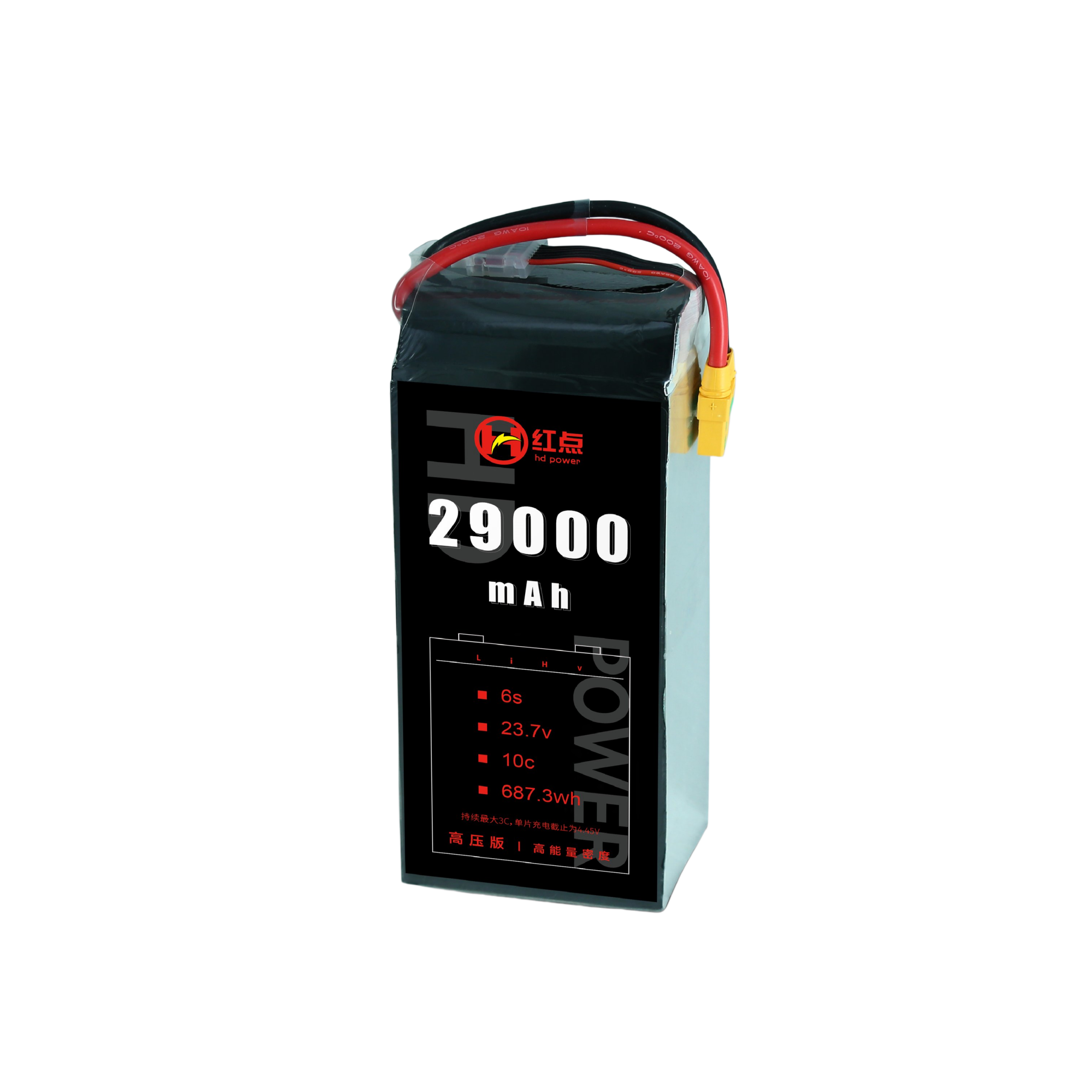 RED /Lithium-Polymer Battery/ 6S High energy density & HV 4.45V battery 22Ah~43Ah - Unmanned RC