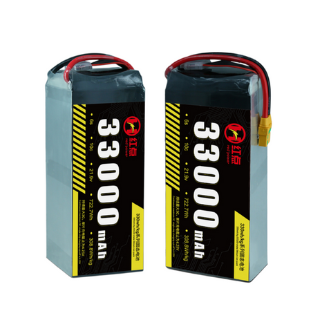 RED -6S Solid State 330wh/kg Battery  9.8Ah~72Ah - Unmanned RC