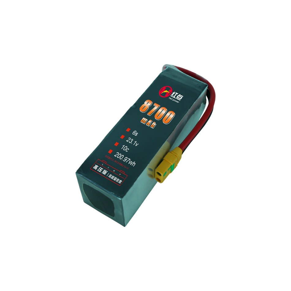 RED /Lithium-Polymer Battery/ 6S High energy density & HV 4.4V battery 8.7Ah~19.5Ah - Unmanned RC