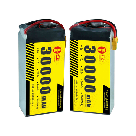 RED -6S Solid State 310wh/kg Battery  22Ah~66Ah - Unmanned RC