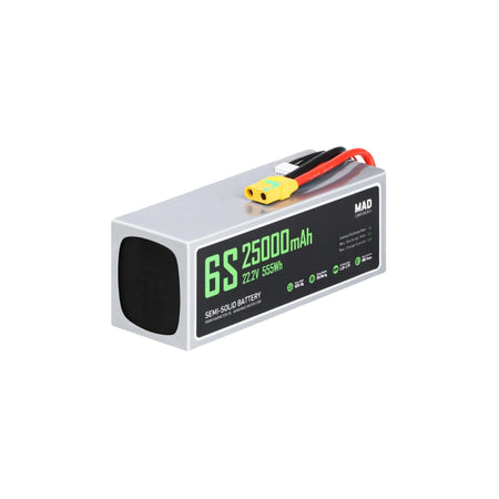 MAD 6S 25Ah Solid State Lithium-ion Battery - Unmanned RC