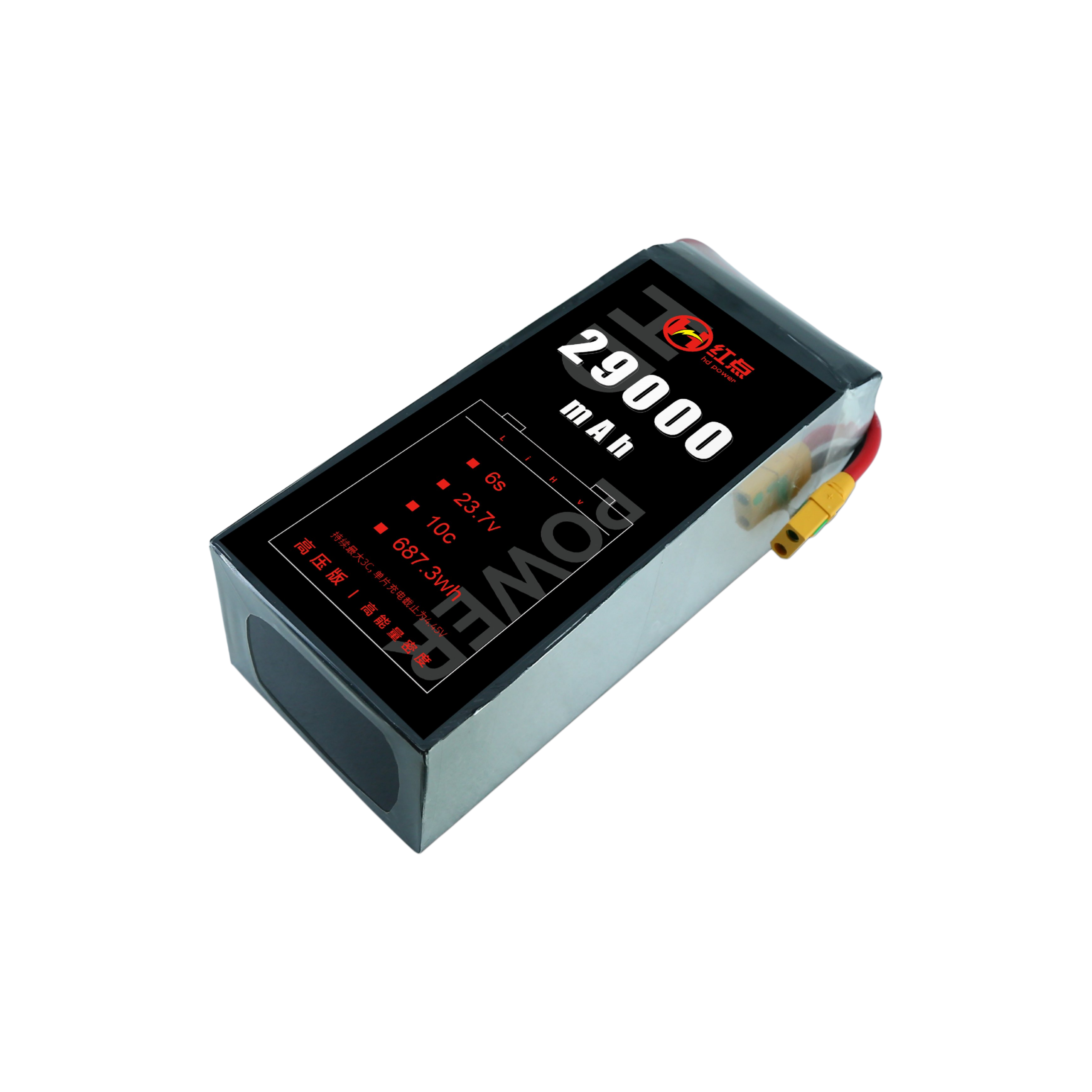 RED /Lithium-Polymer Battery/ 6S High energy density & HV 4.45V battery 22Ah~43Ah - Unmanned RC