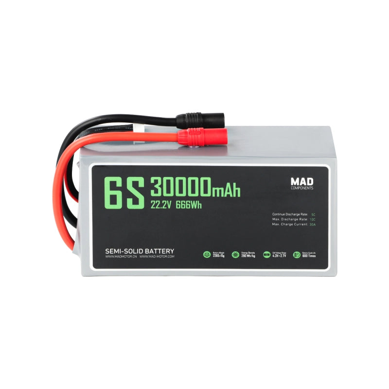 MAD 6S 30Ah Solid State Lithium-ion Battery - Unmanned RC