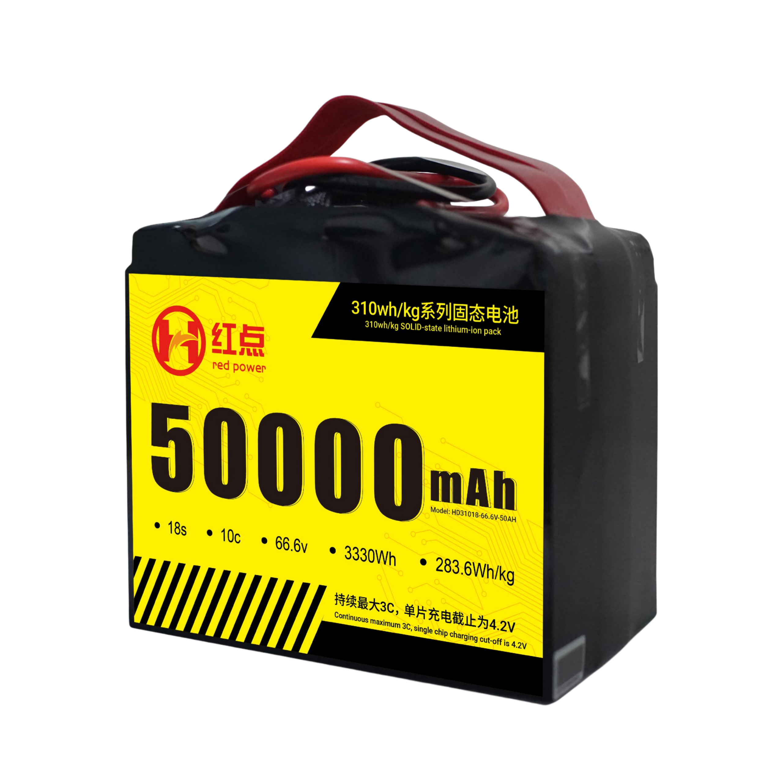 RED -18S Solid State 310wh/kg Battery  22Ah~66Ah - Unmanned RC