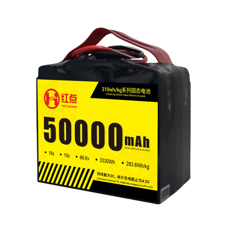 RED -18S Solid State 310wh/kg Battery  22Ah~66Ah - Unmanned RC