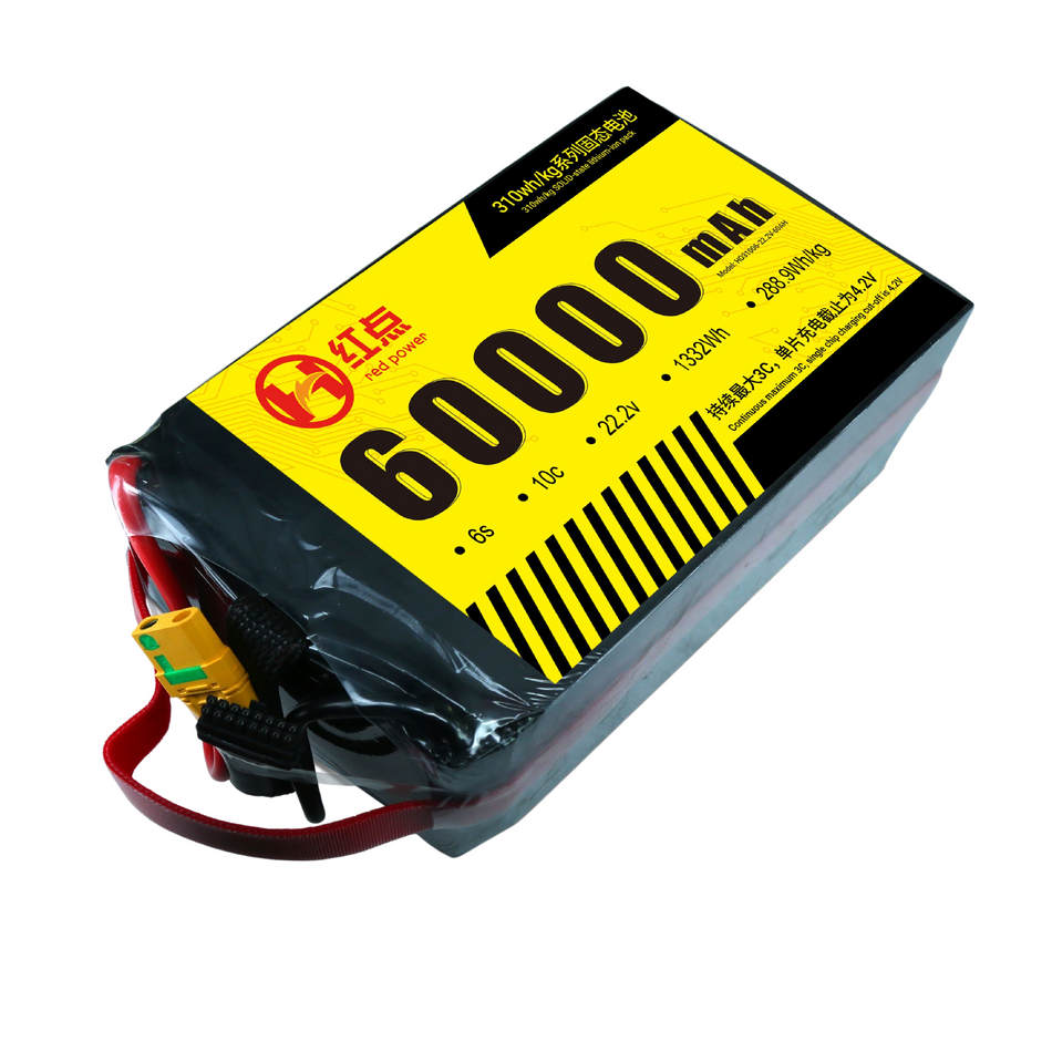RED -6S Solid State 310wh/kg Battery  22Ah~66Ah - Unmanned RC