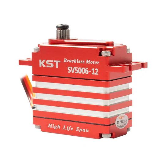KST SV5006-12 SHV 4 Pole Brushless Digital Standard Servo 55Kgf.cm 0.063sec/60° 6BB for RC Cars, Competition RC Planes & Robotics - Unmanned RC