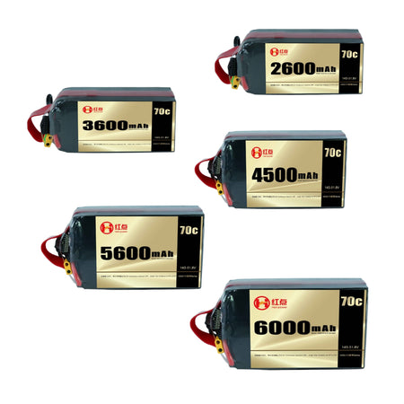 RED /Lithium-Polymer Battery/ 14S 70C High rate battery 2.6Ah~6Ah - Unmanned RC