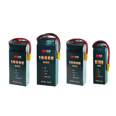 RED /Lithium-Polymer Battery/ 6S High energy density & HV 4.4V battery 8.7Ah~19.5Ah - Unmanned RC