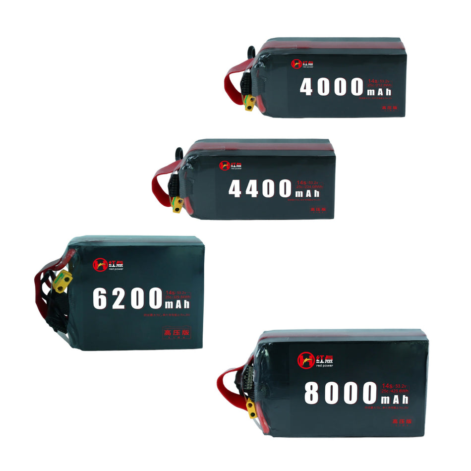 RED /Lithium-Polymer Battery/ 14S 25C High rate battery 4Ah~8Ah - Unmanned RC