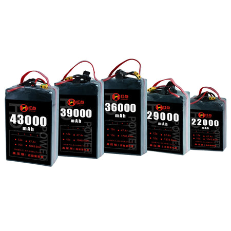 RED /Lithium-Polymer Battery/ 12S High energy density & HV 4.45V battery 22Ah~43Ah - Unmanned RC