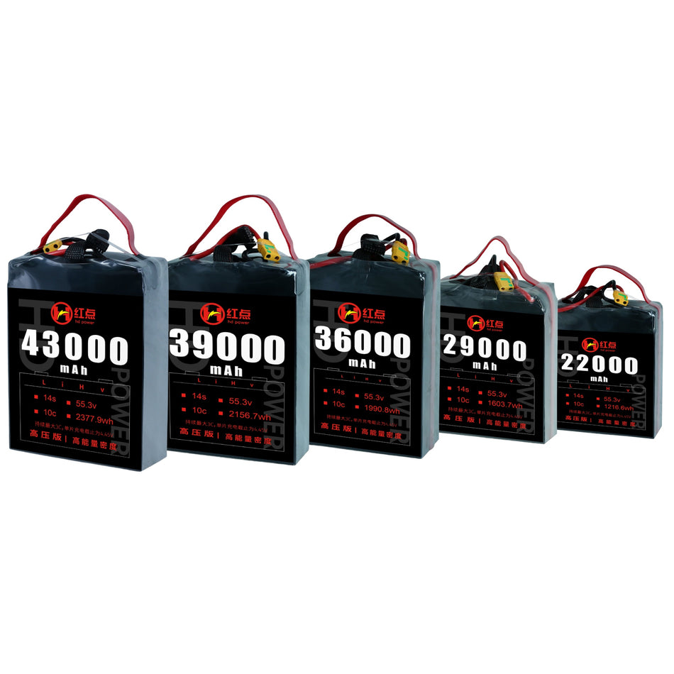 RED /Lithium-Polymer Battery/ 14S High energy density & HV 4.45V battery 22Ah~43Ah - Unmanned RC