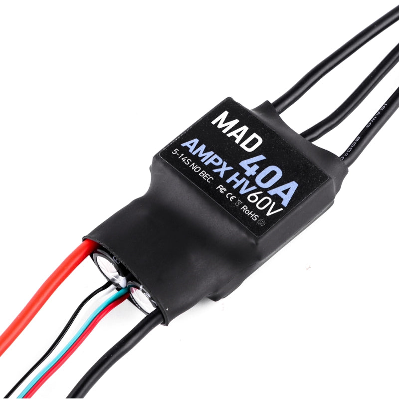 AMPX 40A (5-14S) Drone ESC w/heat sink - Unmanned RC