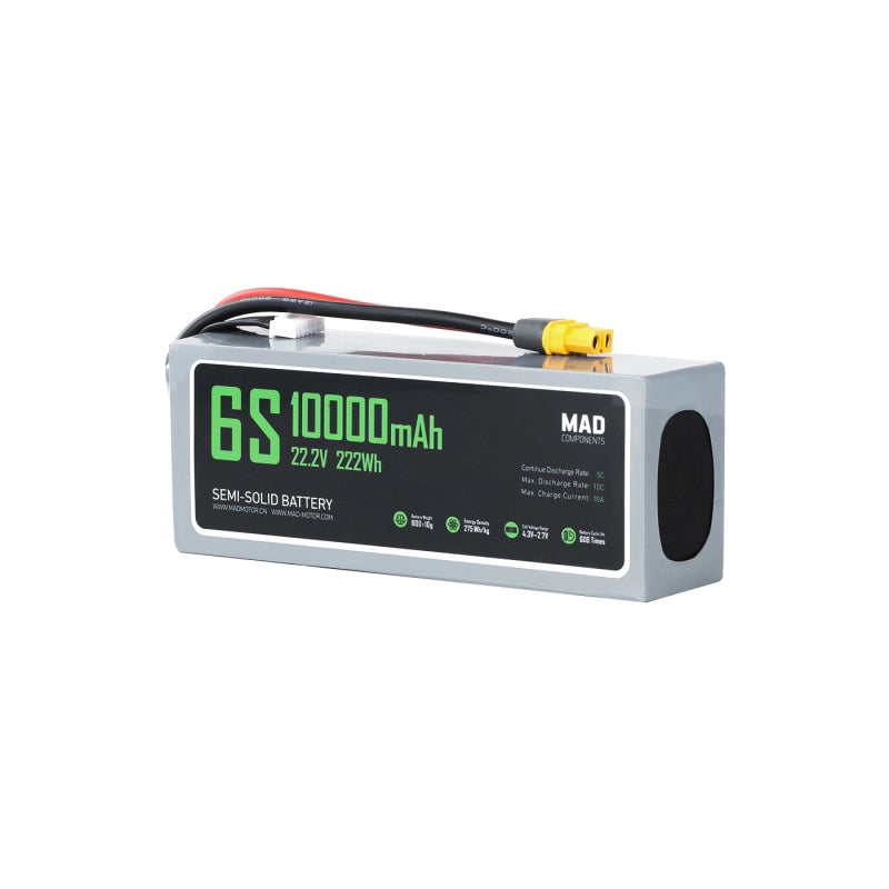 MAD 6S 10Ah Solid State Lithium-ion Battery - Unmanned RC