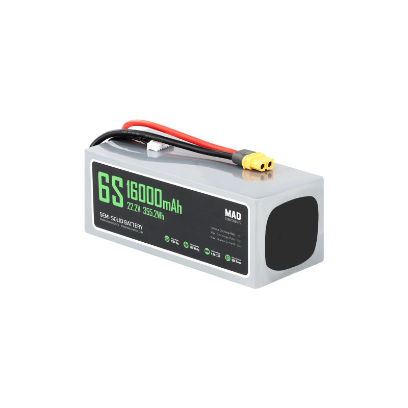 MAD 6S 16Ah Solid State Lithium-ion Battery - Unmanned RC