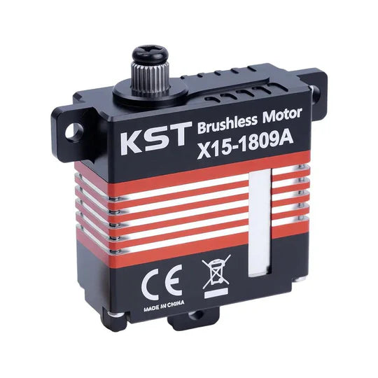 KST X15-1809A Brushless Metal Gear Mini Servo 24Kgf.cm 0.07sec/60° for RC Planes - Unmanned RC