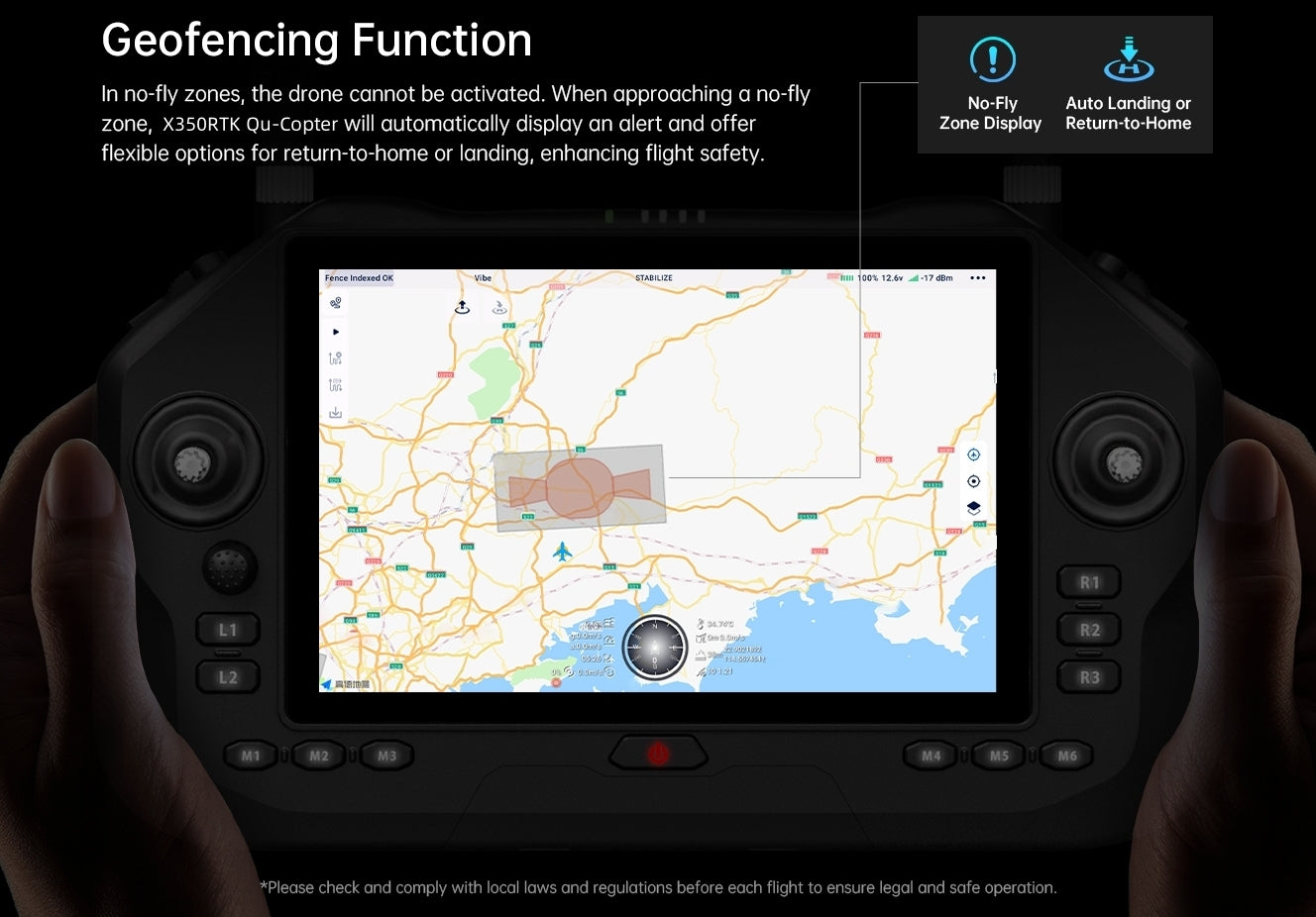UnmannedRC X350RTK Qu-copter for Aeiral Mapping and Inspection - Unmanned RC