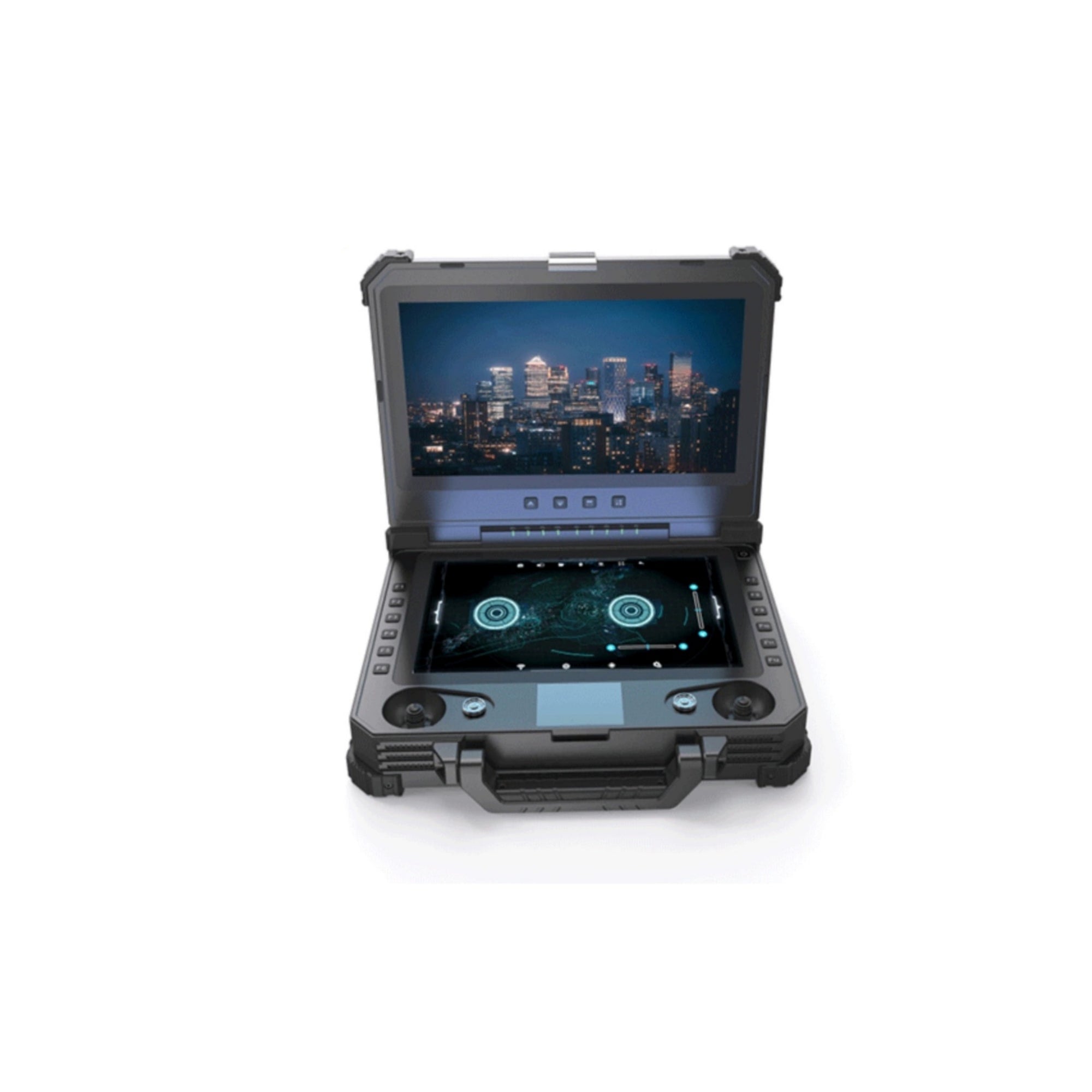 F40T Water and Dust-Proof Long Endurance Plican Dual Screen GCS - Unmanned RC