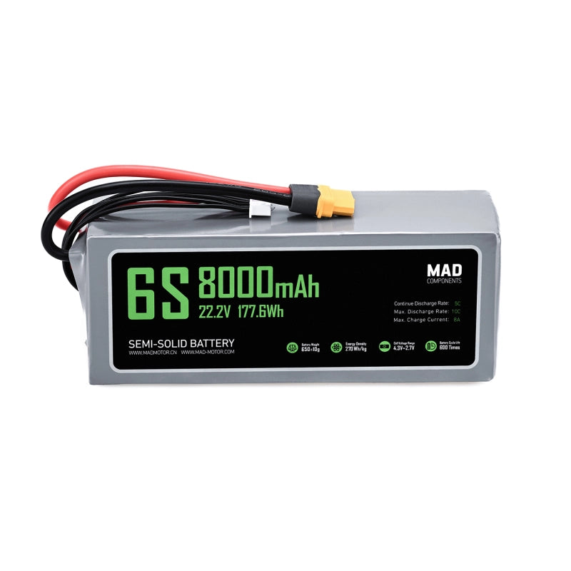 MAD 6S 8Ah Solid State Lithium-ion Battery - Unmanned RC