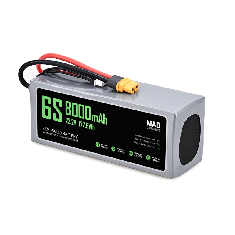MAD 6S 8Ah Solid State Lithium-ion Battery - Unmanned RC