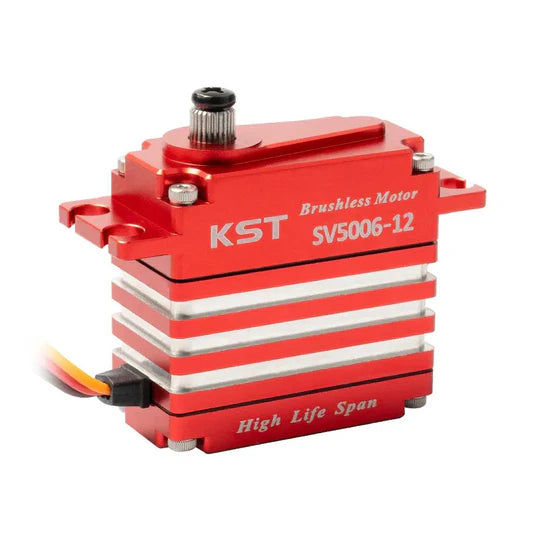 KST SV5006-12 SHV 4 Pole Brushless Digital Standard Servo 55Kgf.cm 0.063sec/60° 6BB for RC Cars, Competition RC Planes & Robotics - Unmanned RC