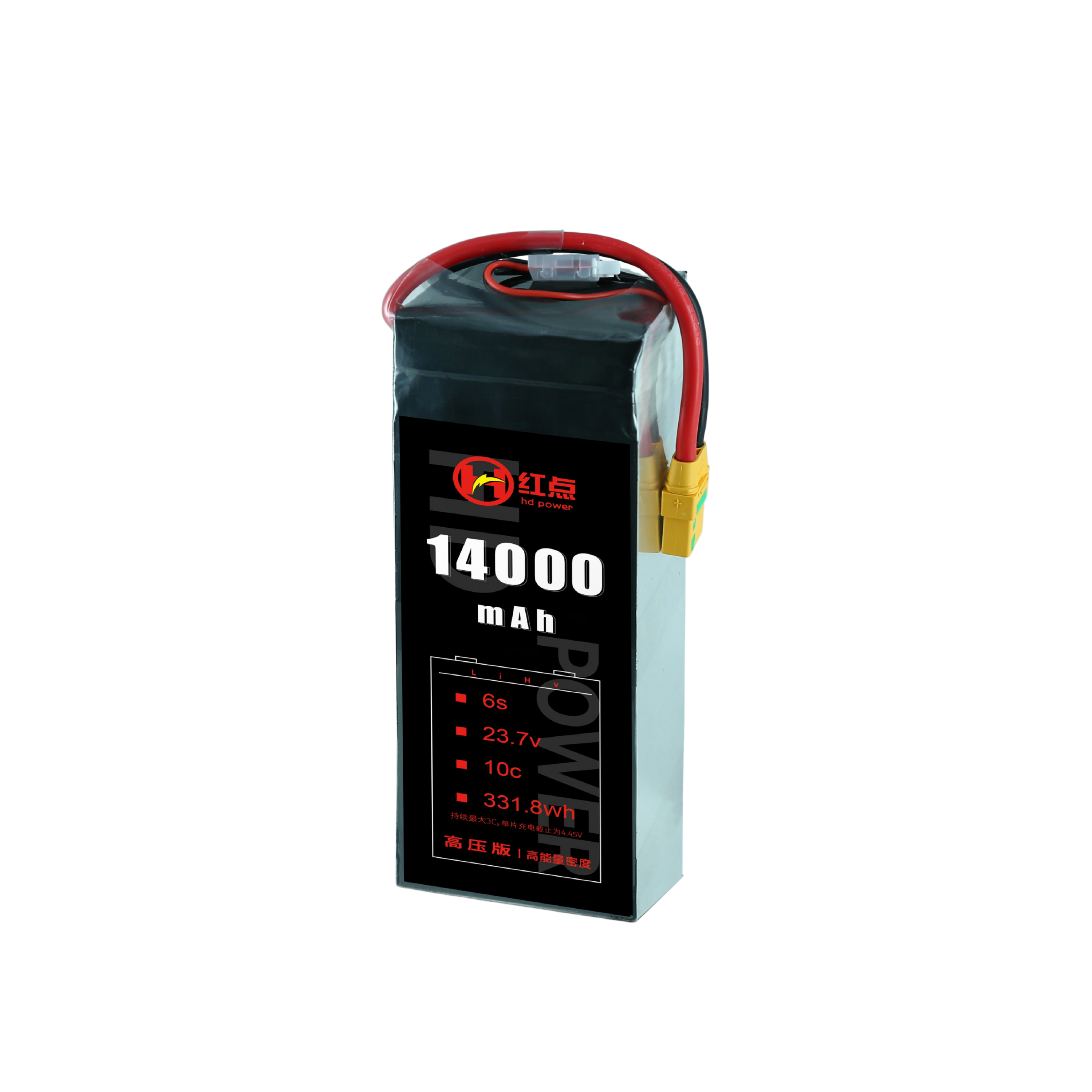 RED /Lithium-Polymer Battery/ 6S High energy density & HV 4.45V battery 4.9Ah~16Ah - Unmanned RC